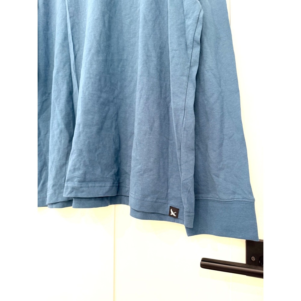 Eddie Bauer Legend Wash Long Sleeve T-Shirt Mens T2XL Tall Sea Blue 2539 NEW - Picture 5 of 8